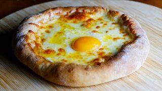 Gorele Pidesi, Crusty Black Sea Pide withOozy Cheese and Egg