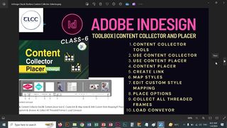 InDesign Class6 Toolbox Content Collector & Content Placer | TLCC
