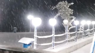 Frist snowfall in Pakistan