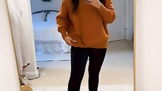 Women's 2024 Fall Casual Long Sleeve Crew Neck Side Slit Oversized Ribbed Knit Pullover