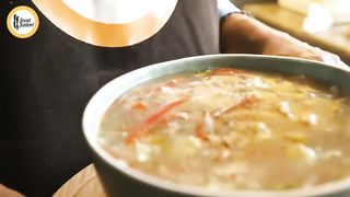 Restaurant Style  and Sour White Soup Recipe By Food Fusion