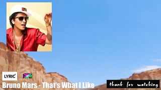 BRT - Bruno Mars - That's What I Like [Lyrics]