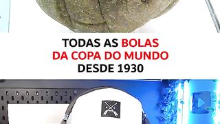 As bolas de todas as copas do mundo