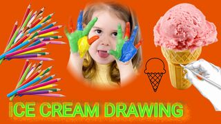 ice cream drawing for kids