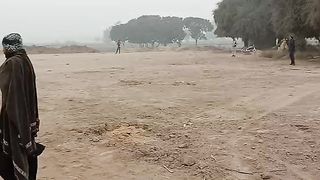 بچے سردی کی چھٹیوں سے کرکٹ کھیل کر لطف اندوز ہو رہے ہیں