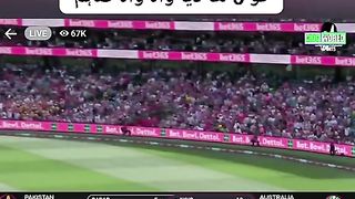 Saim ayub hit six to strack