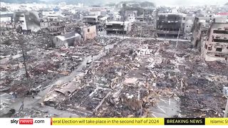 Japan earthquake: Wajima City unrecognizable as window for finding survivors narrows