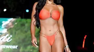 Priscilla Aqilla walks Miami Swim Week for Badi Swimwear