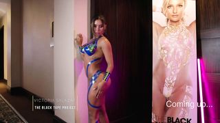 Exclusive Victoria Salazar Black tape project behind the scenes ｜ Miami swim week 2024