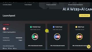 Binance Launchpool AI Gaming Token Farming AI Staking BNB or FDUSD Free Earn AI Token