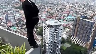 The guy decided to tickle his nerves