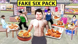 Fake Six Pack Bodysuit Hotel Waiter Chicken Joint Biryani Street Food Hindi Kahani New Moral Stories