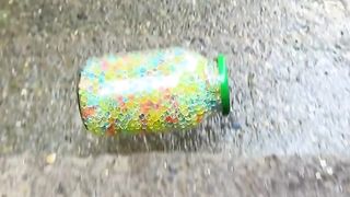 Crushing Crunchy & Soft Things! Breaking glass bottles ⚠️???? #shorts #asmr