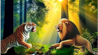 "The Majestic Clash: Exploring the Battle Between Lions and Tigers"