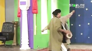 Zafri Khan and Sajan Abbas With Naseem Vicky Old Pakistani Stage Drama Full Comedy Clip _ Pk Mast.
