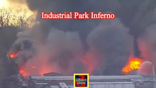 Massive inferno burning at industrial park in New Jersey