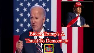 Biden: Trump's a threat to democracy