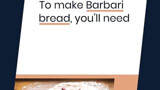 Barbari bread is a traditional Iranian bread