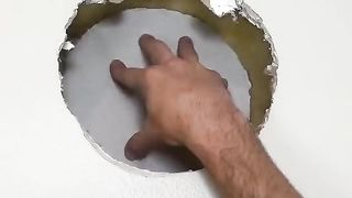 He flys out of the wall! ????????.