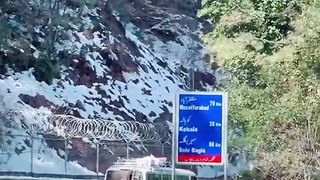Kashmir Muzaffarabad Road Snowfall