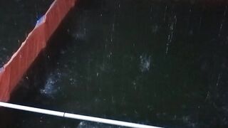Kolam LARVA LELE saya berkali-kali kena air HUJAN DERAS, umur baru 12 hari