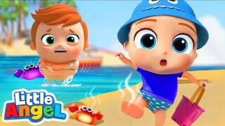 Beach Day,  And Cold Song _ Opposites _ Little Angel Kids Song