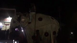 Kandy perahera on street