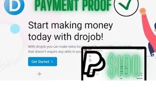 Drojob com payment proof instant $100 paypal proof