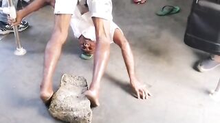 Dangerous Stunt in a train