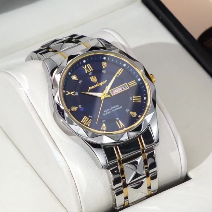 POEDAGAR Top Brand Luxury Man Wristwatch Waterproof Luminous Date Week ...