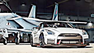 Nissan GTR 35 ft Airplane