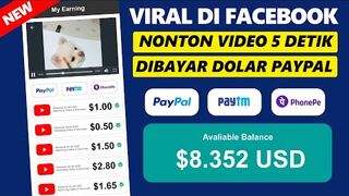 MAKE MONEY ONLINE : VIRAL DI FACEBOOK! Nonton Video 5 detik Dibayar Paypal Gratis, Aplikasi Penghasil Uang Tercepat 2024.