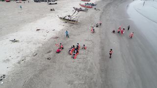 simulation rescue and assemble the boat