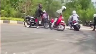 prank piple bikers,fanny video