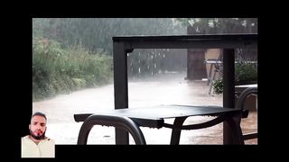 Rain is very firstly but the night before