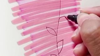Doodle leaf art