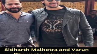 Sidharth Malhotra and Varun Dhawan together