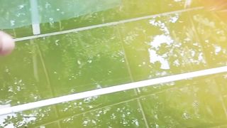 Walaupun ganti air kolam TOTAL tapi air warna hijau tetap saya pertahankan
