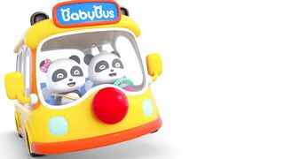 BABY PANDA IS SICK, FIGHTING GERMS IN THE STOMACH OF CHILDREN'S CARTOON BABYBUS