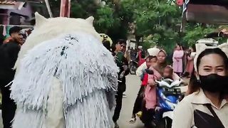 The Tiger is Tempting a Beautiful Girl