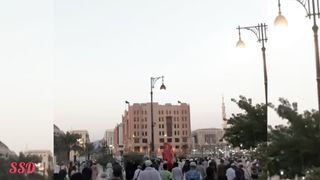 The people are gathering to offer the prayers