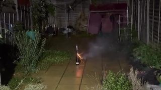 Firework and fire brigade