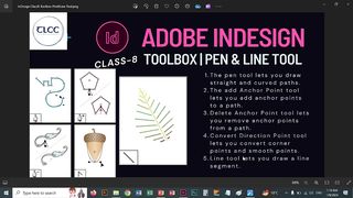 InDesign Class8-Toolbox Pen Tool and Line Tool | TLCC