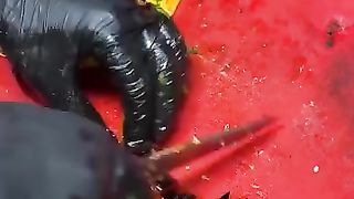 The red carpet and the food
