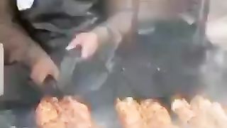 The grilled meat or what