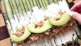 TERIYAKI CHICKEN CUCUMBER SUSHI Day is high in protein