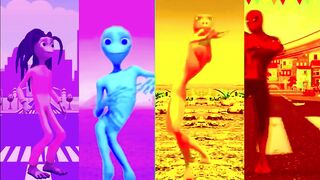 COLOR DANCE CHALLENGE DAME TU COSITA vs Patila vs El Taiger - Me Kemaste - Alien Green vs Spiderman #tiktoksmasher #tiktok #short