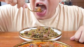 Indonesian food Oseng mercon daging + cumi