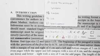 translate dokumen dalam 5 detik di MS Word