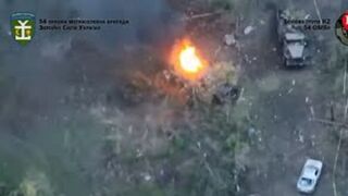 Ukraine destroyed this Russian armored car first time – The moment military equipment were hit
